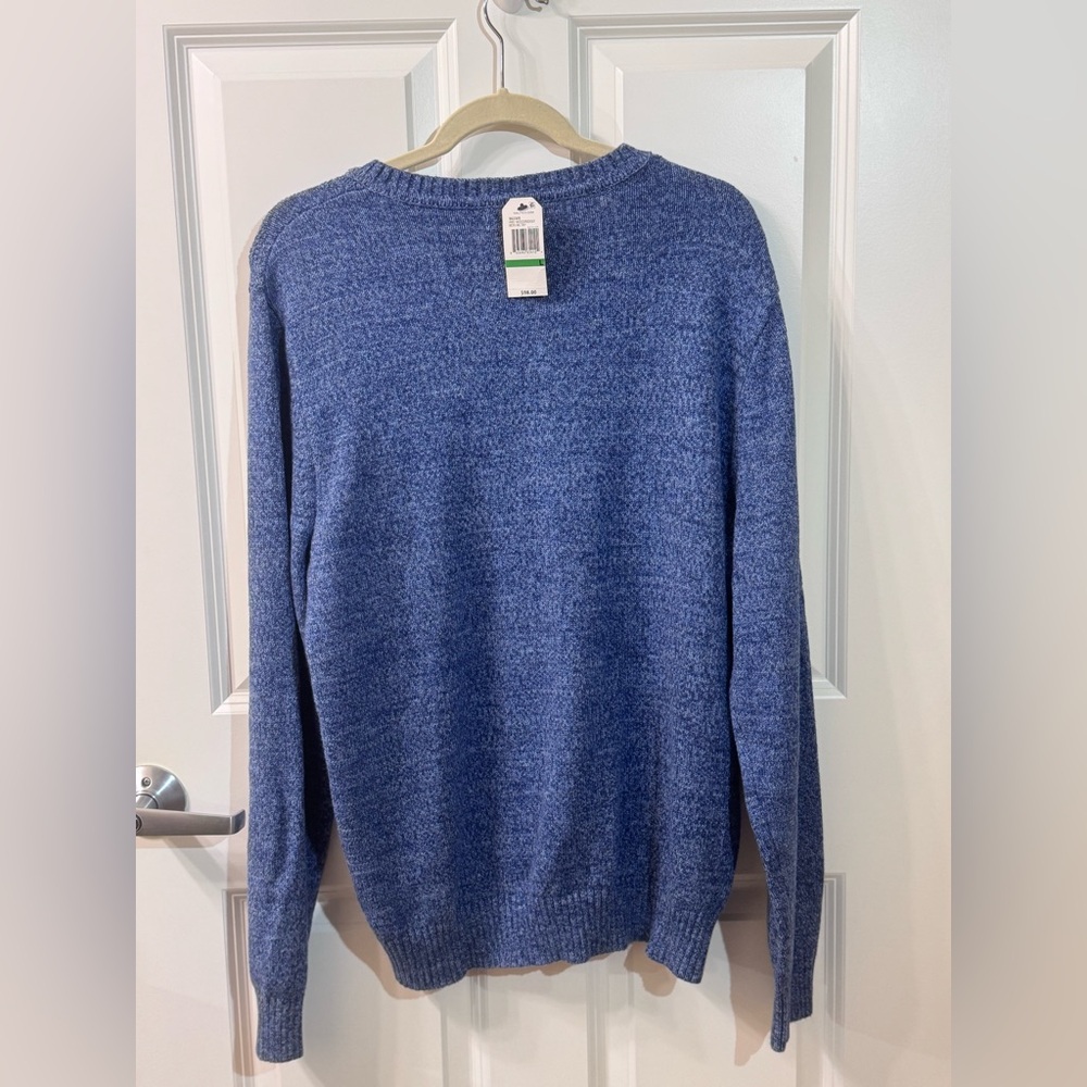 Nautica Men's V-Neck Sweater in Blue - Picture 4 of 4